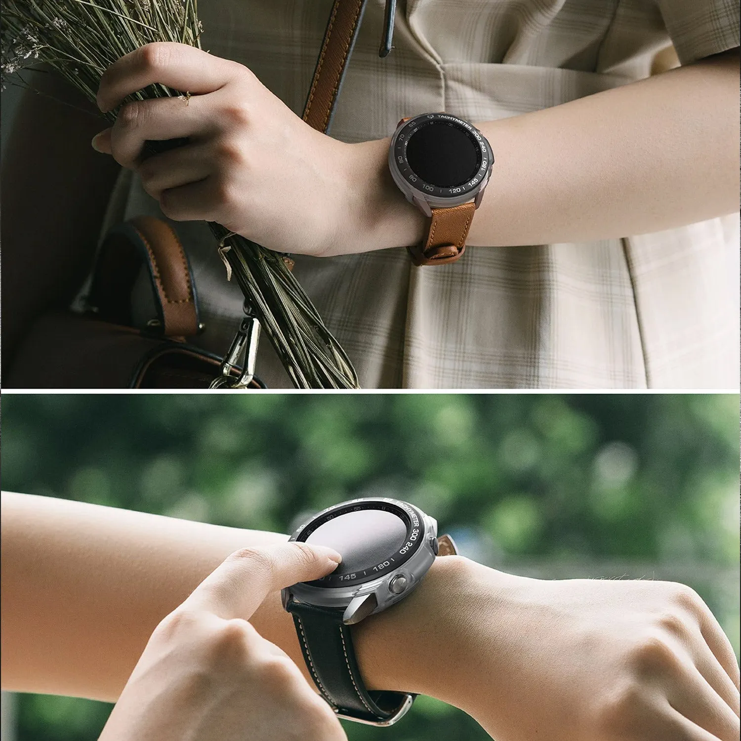 Ringke Galaxy Watch 3 45mm Styling 10 Air Sports Matte Clear Case  Bezel Combo Pack