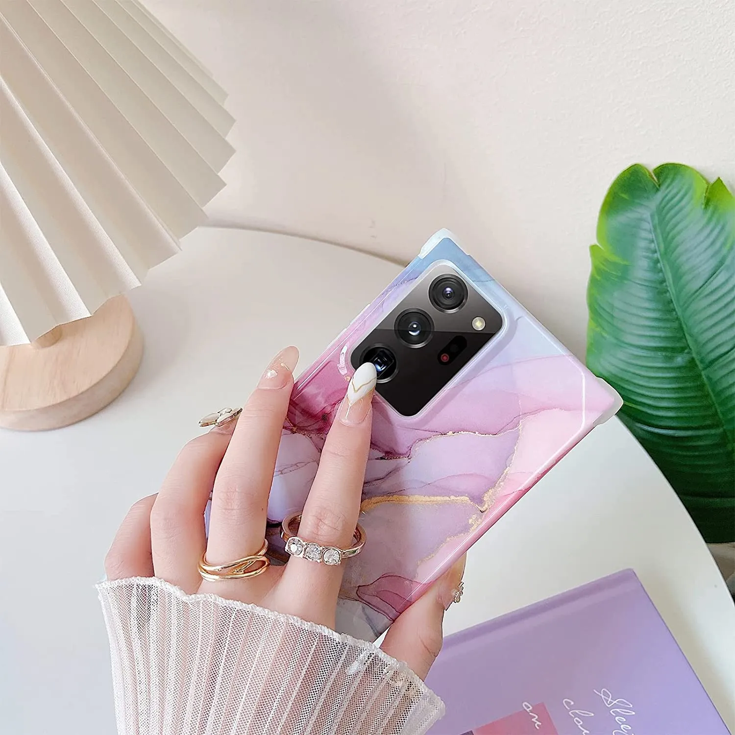 Samsung Galaxy Note 20 Ultra Case Ring Holder Flexible Protective Phone Case