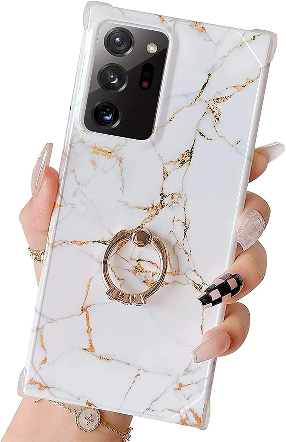 Samsung Galaxy Note 20 Ultra Case Ring Holder Flexible Protective Phone Case