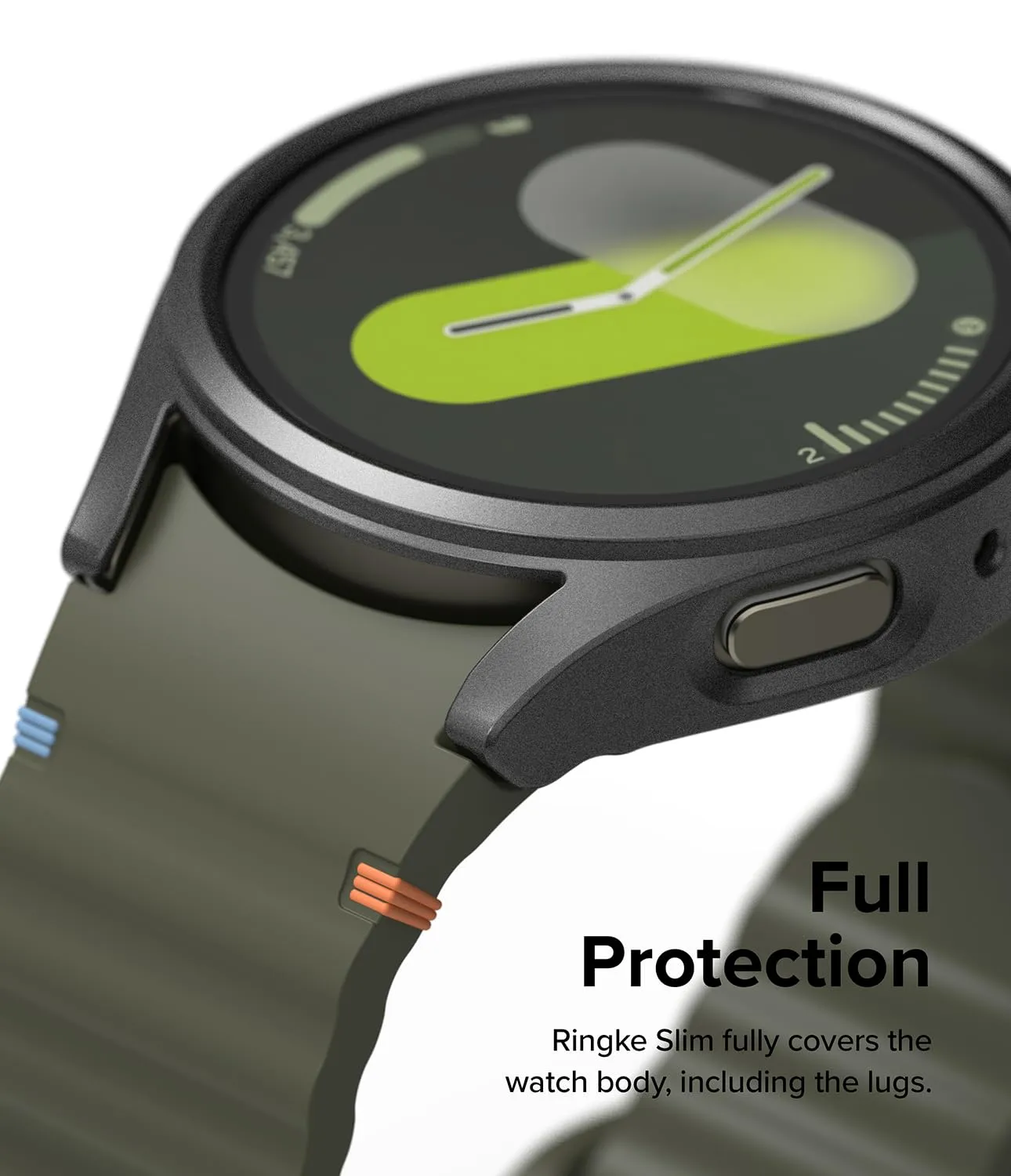 Samsung Galaxy Watch 7 40mm Case   Tempared Glass Sceen Protector [Combo] - Titanium Black