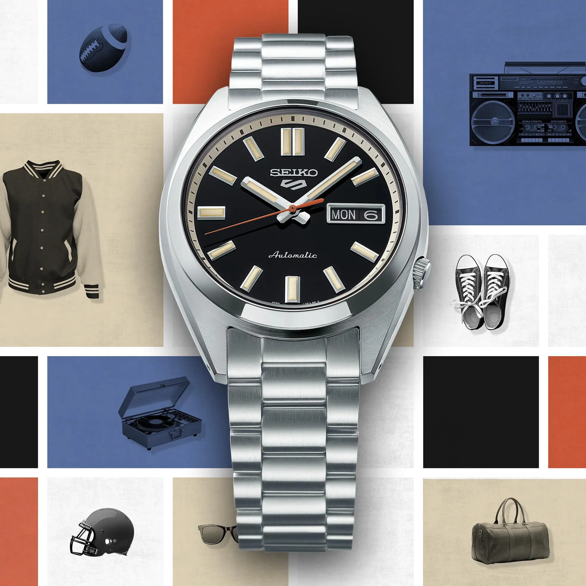 Seiko 5 Sport Automatic Black Dial Watch SRPK89
