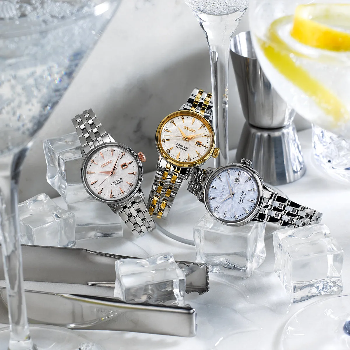 Seiko Presage Cocktail Time ‘Skydiving’ Diamond Twist Watch