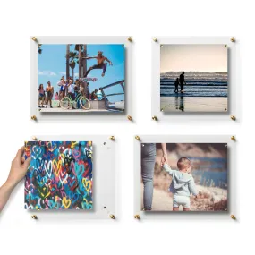 Set of 4 Mixed Single Panel Wall Frames Pinwheel (3002)