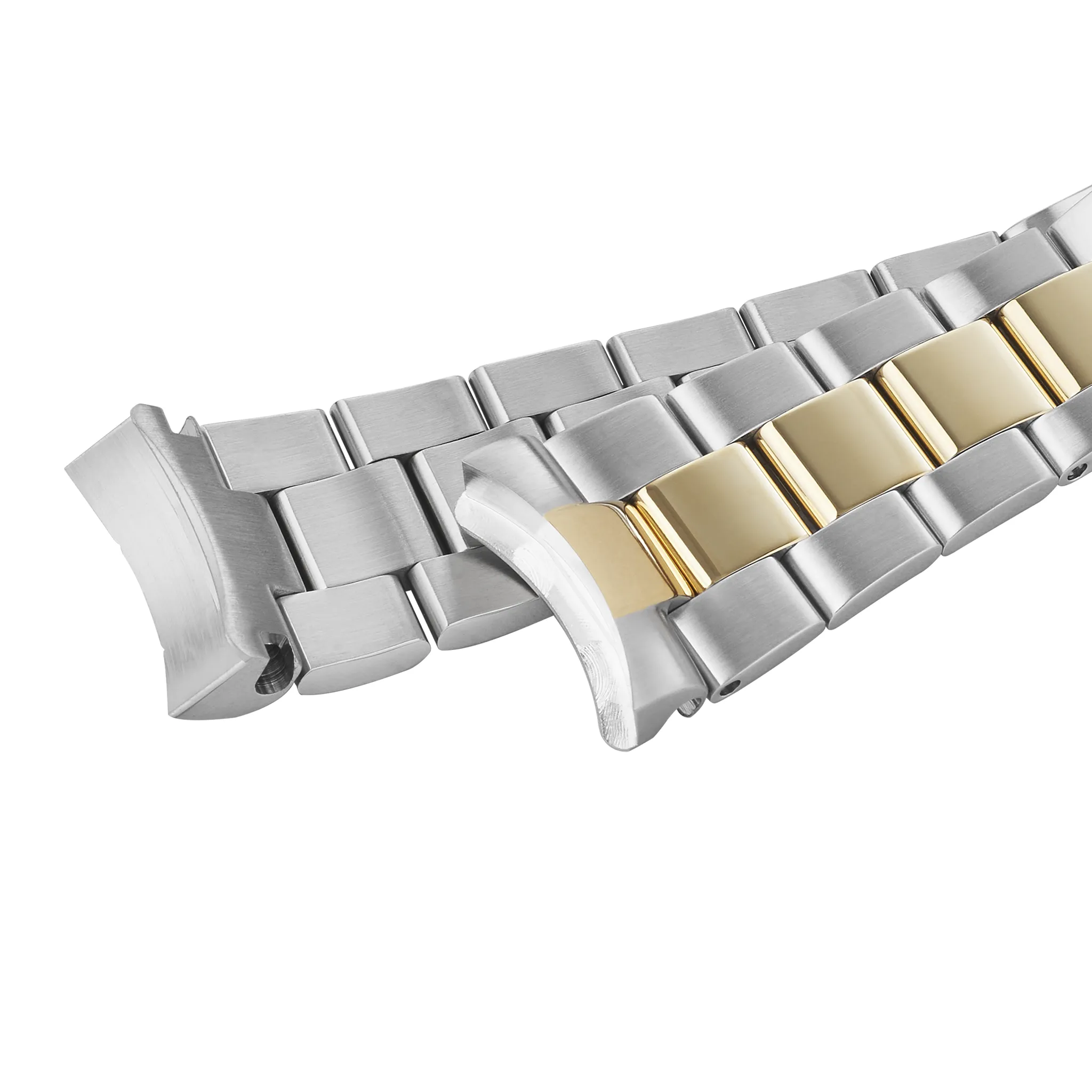 SKX/SRPD Watch Bracelet: Oyster Two-Tone Gold Finish