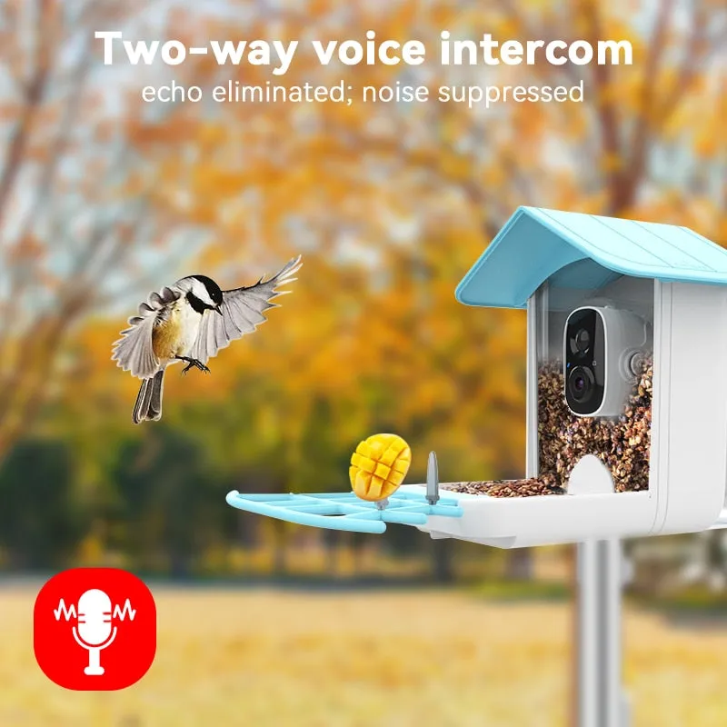 Smart Bird Feeder with Camera, Bird Watching Camera, Auto Capture Bird Videos & Motion Detection