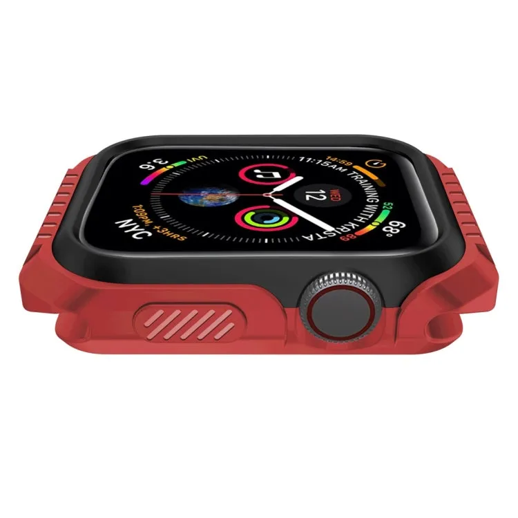 Smart Watch Shockproof Two Color Protective Case for Apple Watch Series 3 42mm(Red Black)