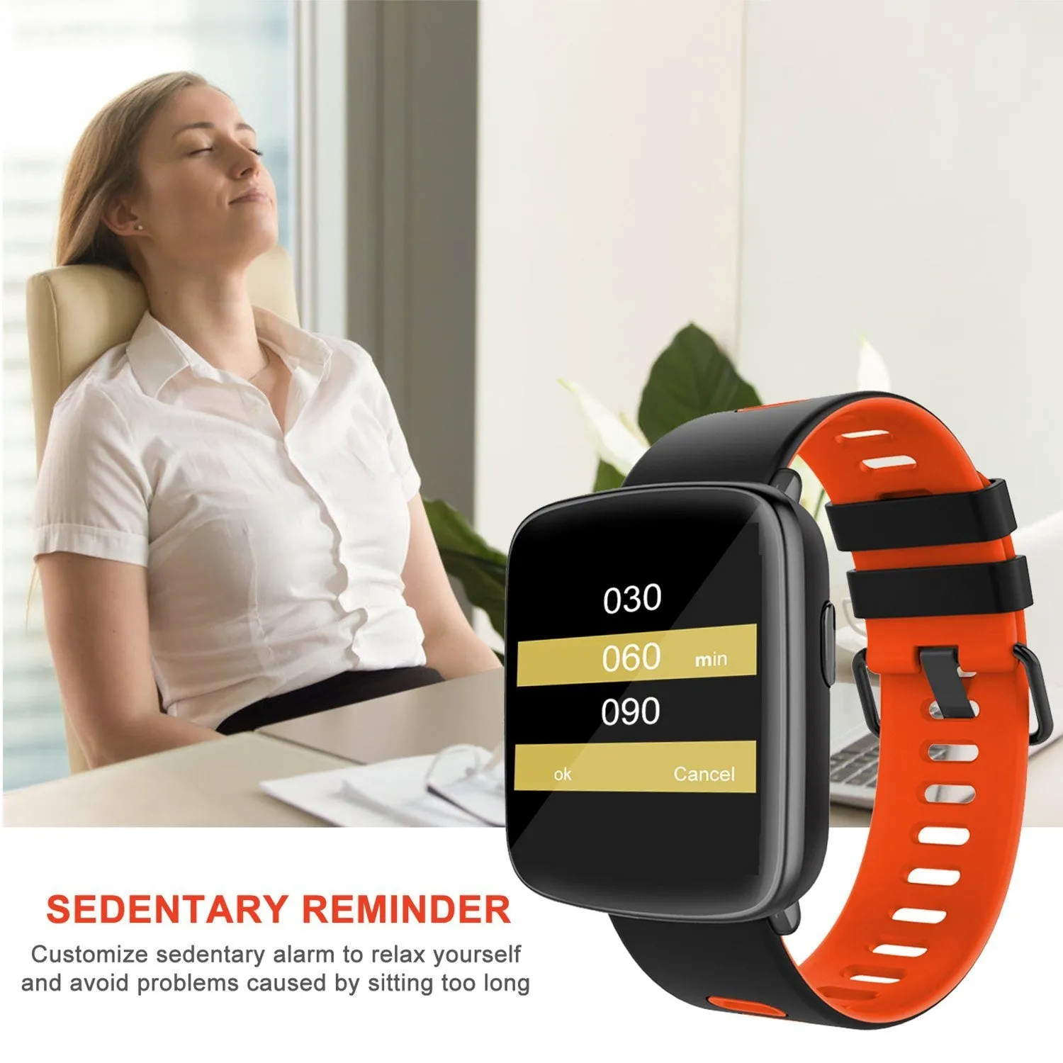 Smartwatch Fitness Tracker with Heart Rate Monitor