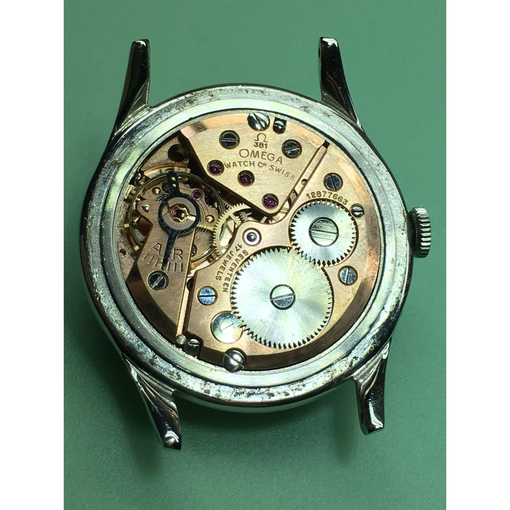 Sold - Omega Cosmic Reference 2471/1 Triple Date Moonphase Calibre 381 - 27 DL PC Circa 1947