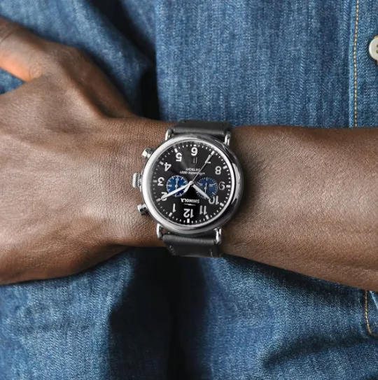THE RUNWELL CHRONO 47MM - Black