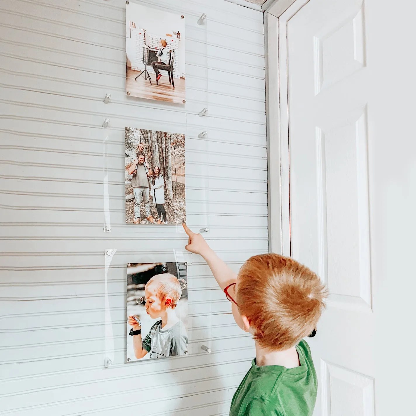 Trio: 3 Square 14" x 14" Single Panel   Magnets Frames for 12" x 12" Art (3001, 3001G)