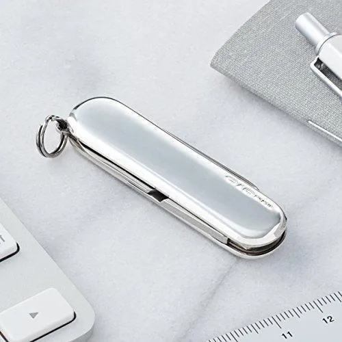 Victorinox Swiss Army Classic SD Pocket Knife, Polished Silver, 58mm