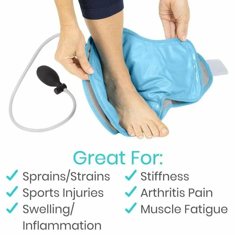 Vive Health Compression Ankle Ice Wrap