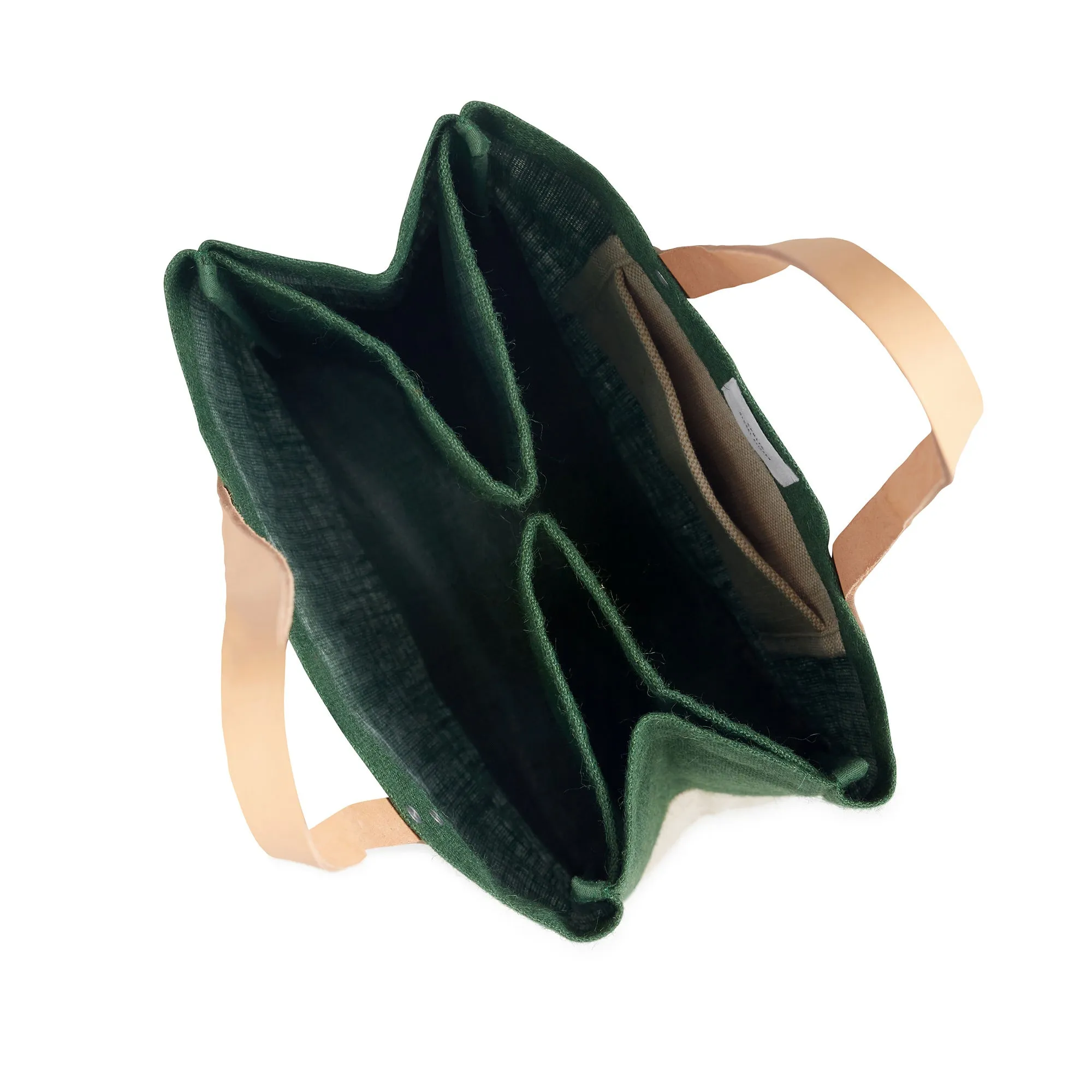 Wine Tote in Field Green - Wholesale