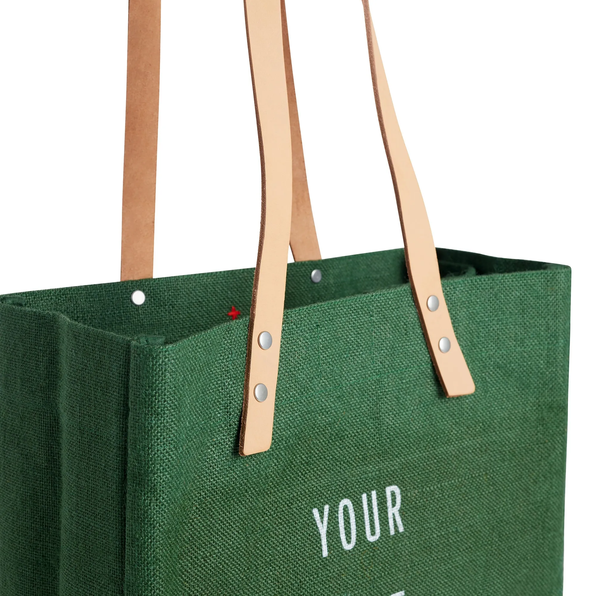 Wine Tote in Field Green - Wholesale