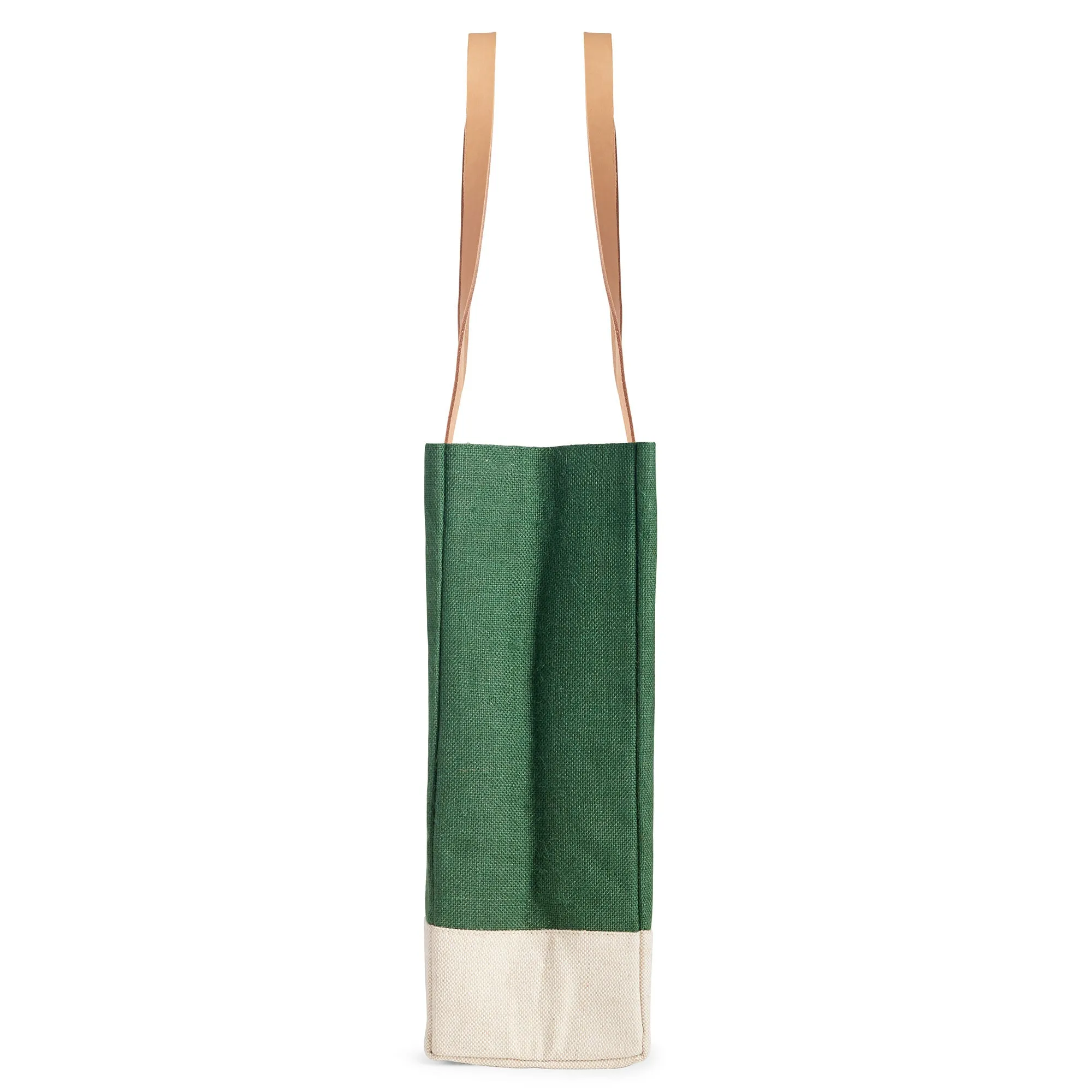 Wine Tote in Field Green - Wholesale
