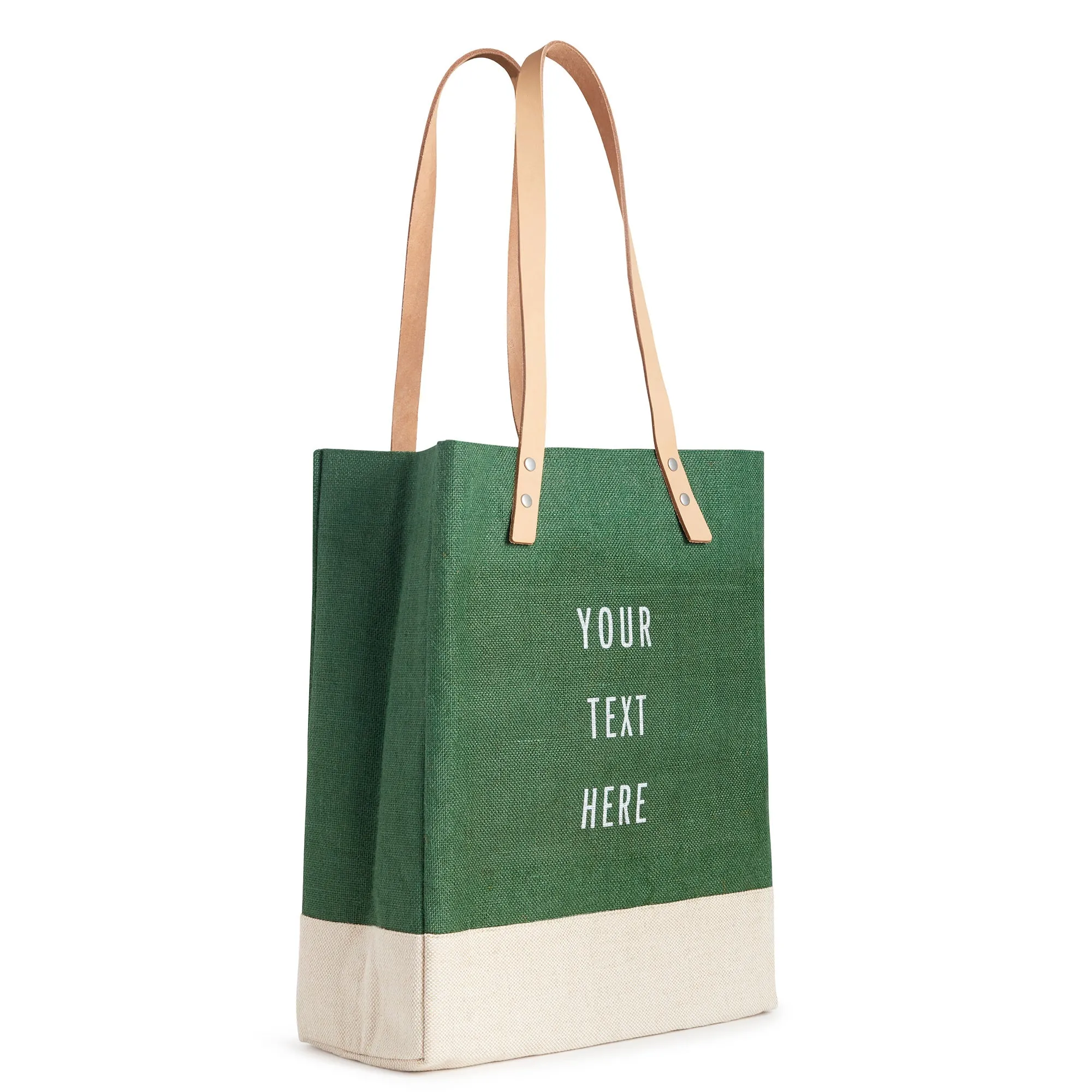 Wine Tote in Field Green - Wholesale