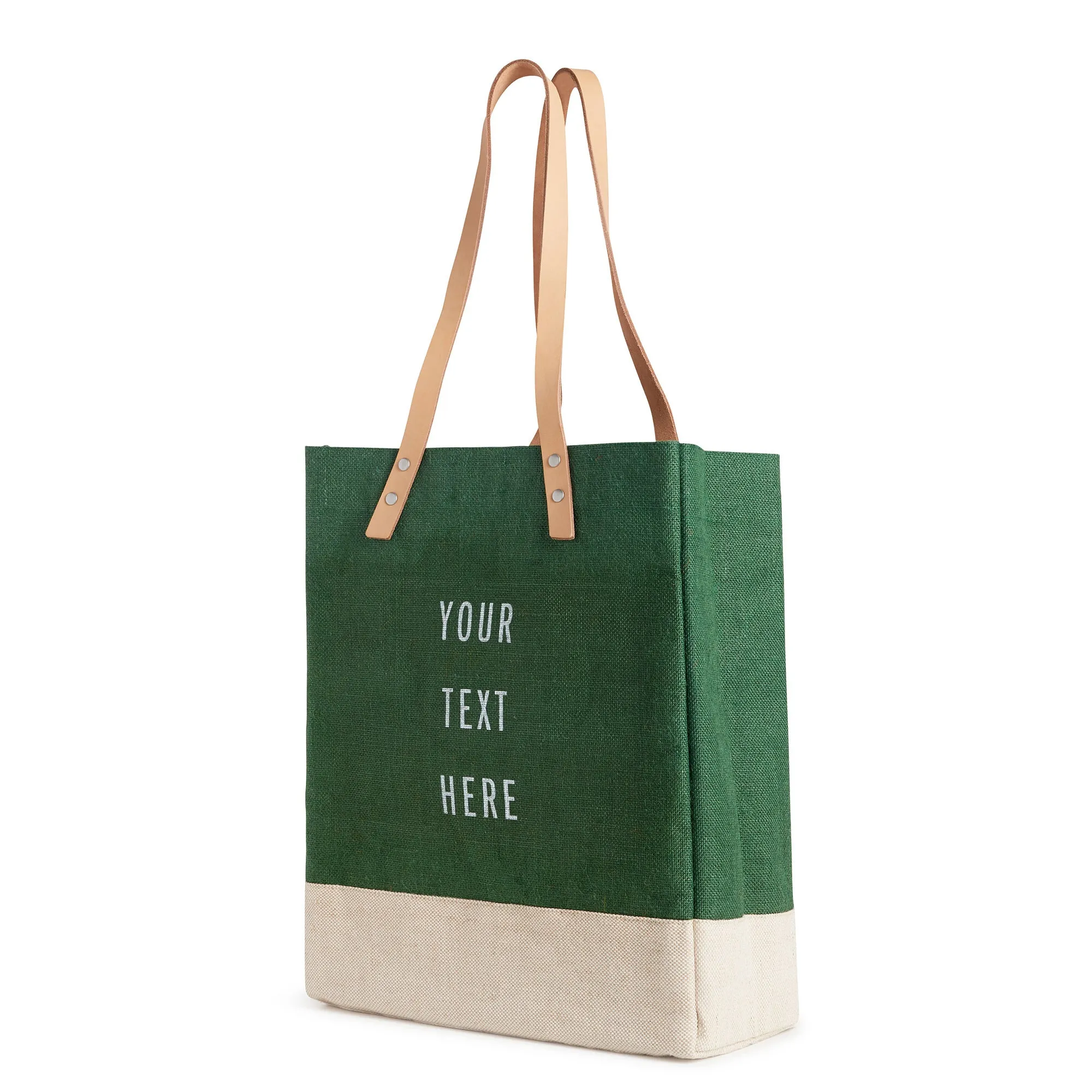 Wine Tote in Field Green - Wholesale