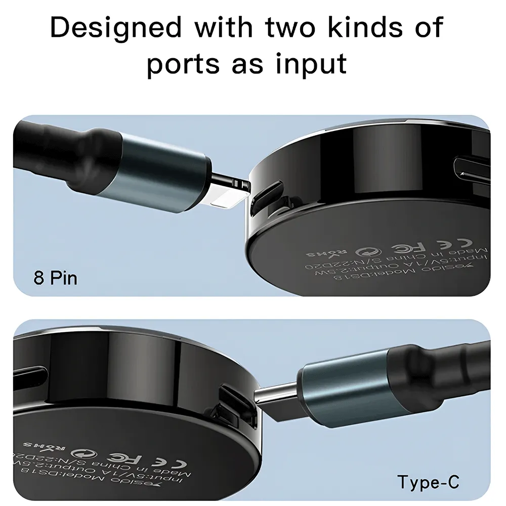 Yesido DS18 Wireless Smartwatch Charger Type-C Cable