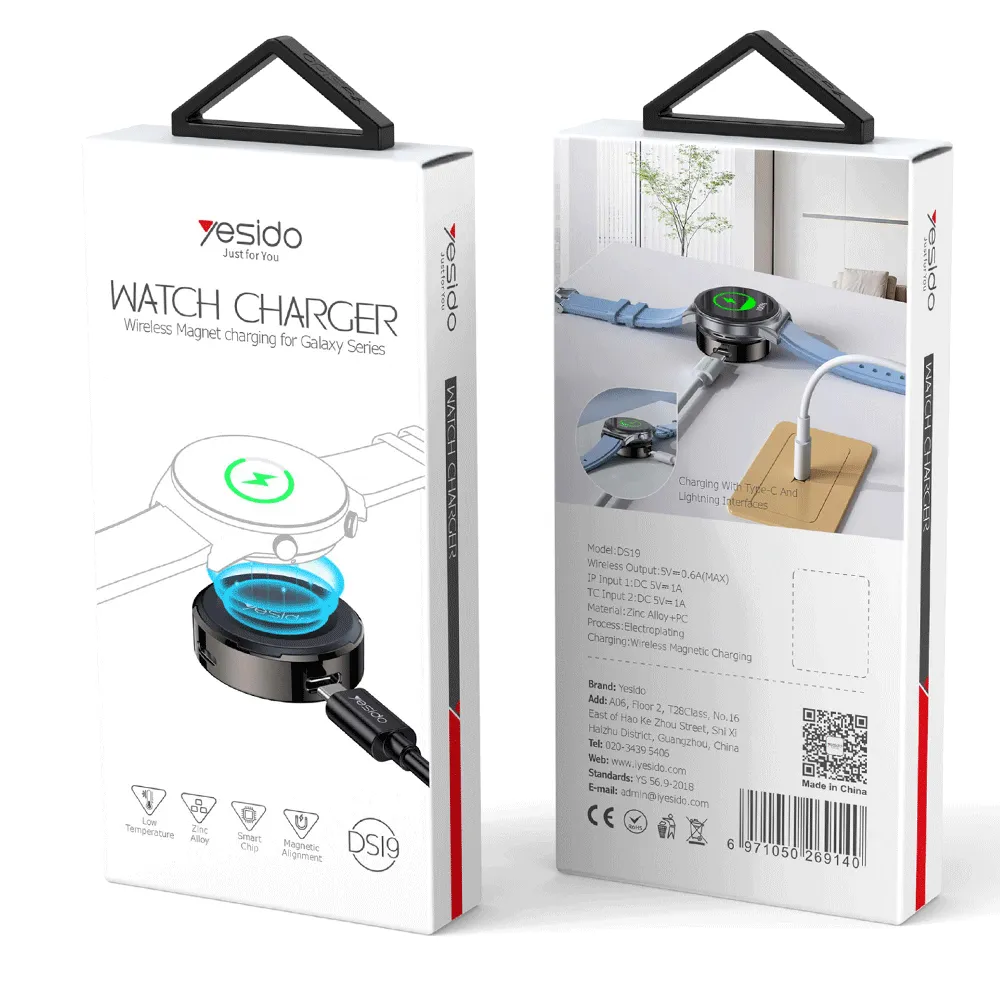 Yesido DS19 Wireless Smartwatch Charger Type-C Cable