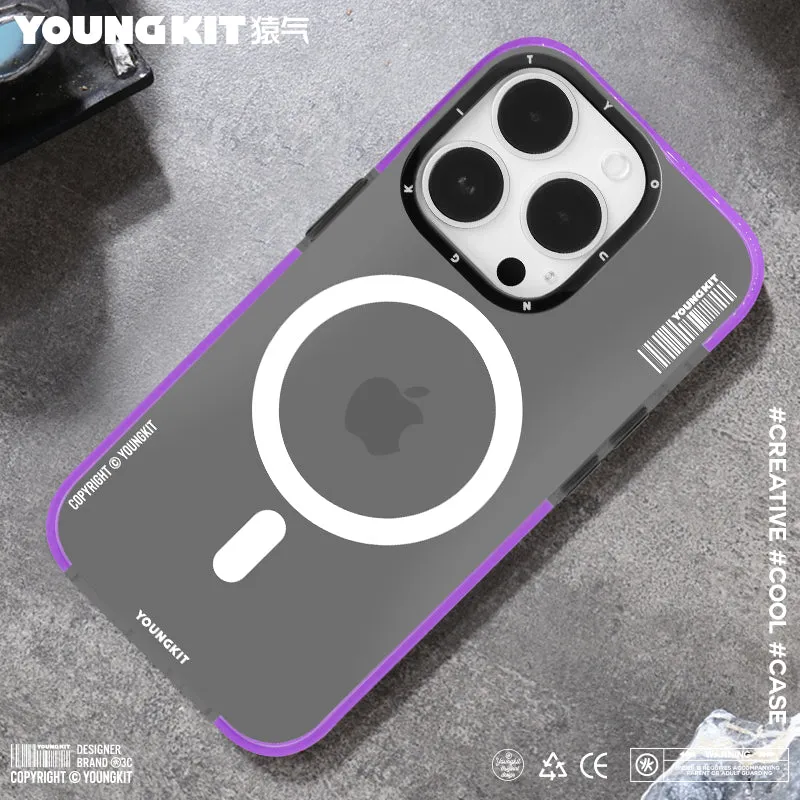 YOUNGKIT Exquisite MagSafe Slim Thin Clear Anti-Scratch Back Shockproof Cover Case