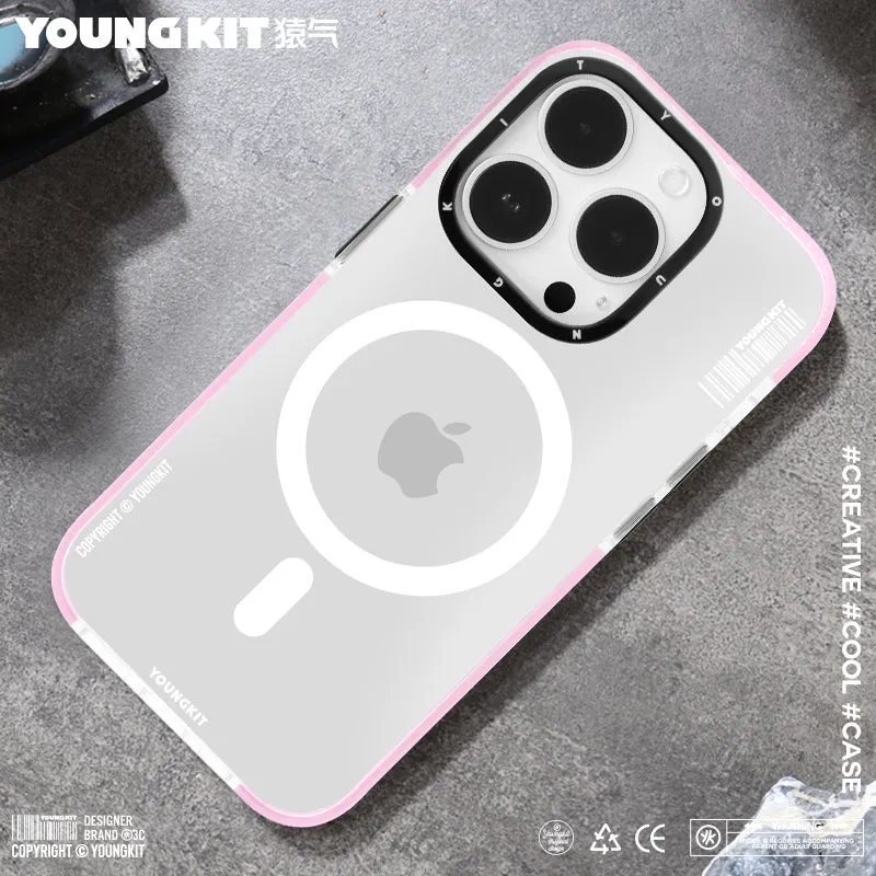 YOUNGKIT Exquisite MagSafe Slim Thin Clear Anti-Scratch Back Shockproof Cover Case