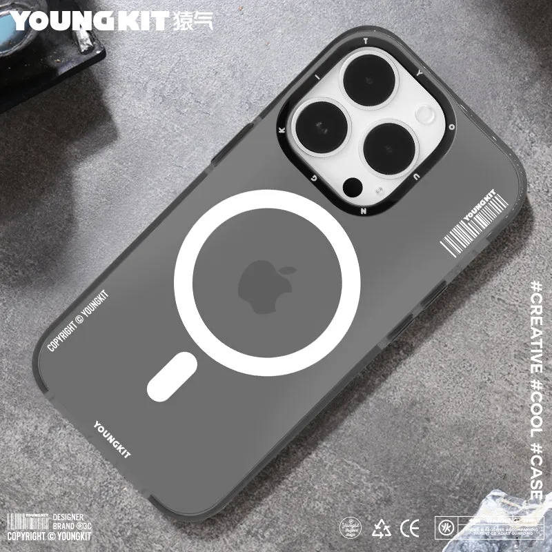 YOUNGKIT Exquisite MagSafe Slim Thin Clear Anti-Scratch Back Shockproof Cover Case