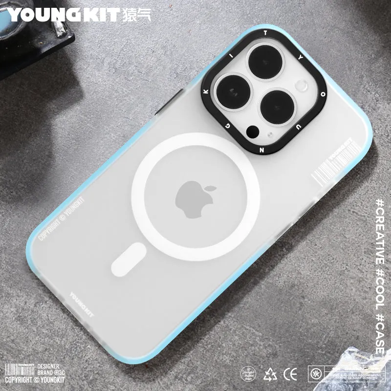 YOUNGKIT Jane Sand MagSafe Slim Thin Matte Anti-Scratch Back Shockproof Cover Case