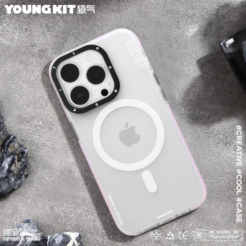 YOUNGKIT Jane Sand MagSafe Slim Thin Matte Anti-Scratch Back Shockproof Cover Case