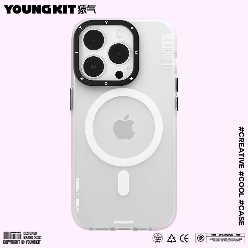 YOUNGKIT Jane Sand MagSafe Slim Thin Matte Anti-Scratch Back Shockproof Cover Case
