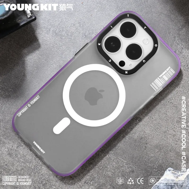 YOUNGKIT Jane Sand MagSafe Slim Thin Matte Anti-Scratch Back Shockproof Cover Case