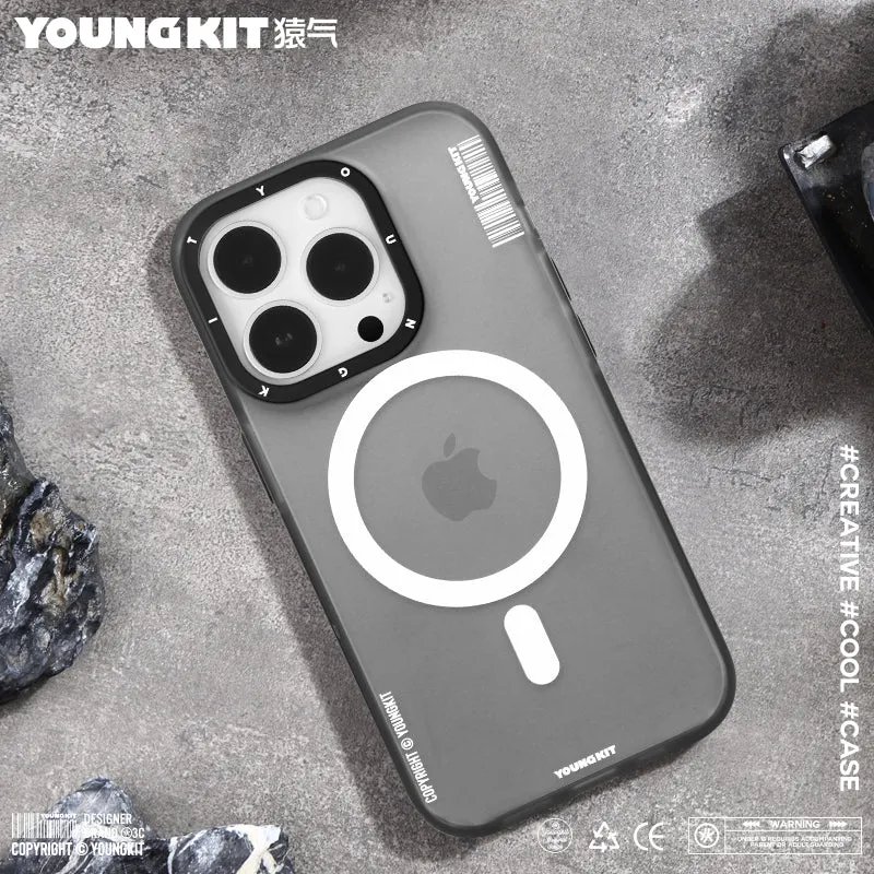 YOUNGKIT Jane Sand MagSafe Slim Thin Matte Anti-Scratch Back Shockproof Cover Case