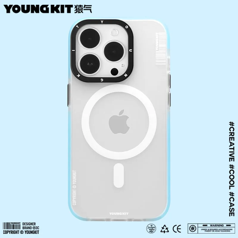 YOUNGKIT Jane Sand MagSafe Slim Thin Matte Anti-Scratch Back Shockproof Cover Case