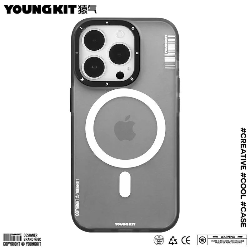 YOUNGKIT Jane Sand MagSafe Slim Thin Matte Anti-Scratch Back Shockproof Cover Case