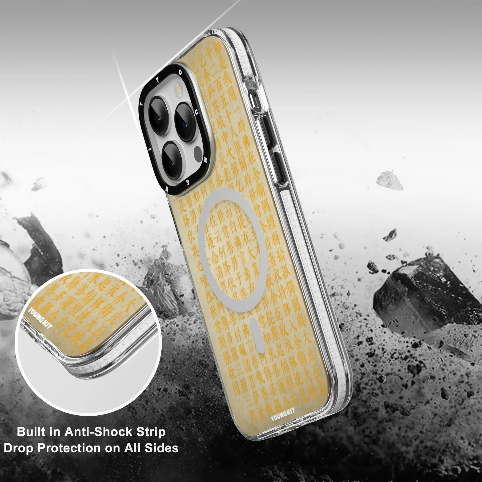 YOUNGKIT Sutra MagSafe Slim Thin Matte Anti-Scratch Back Shockproof Cover Case