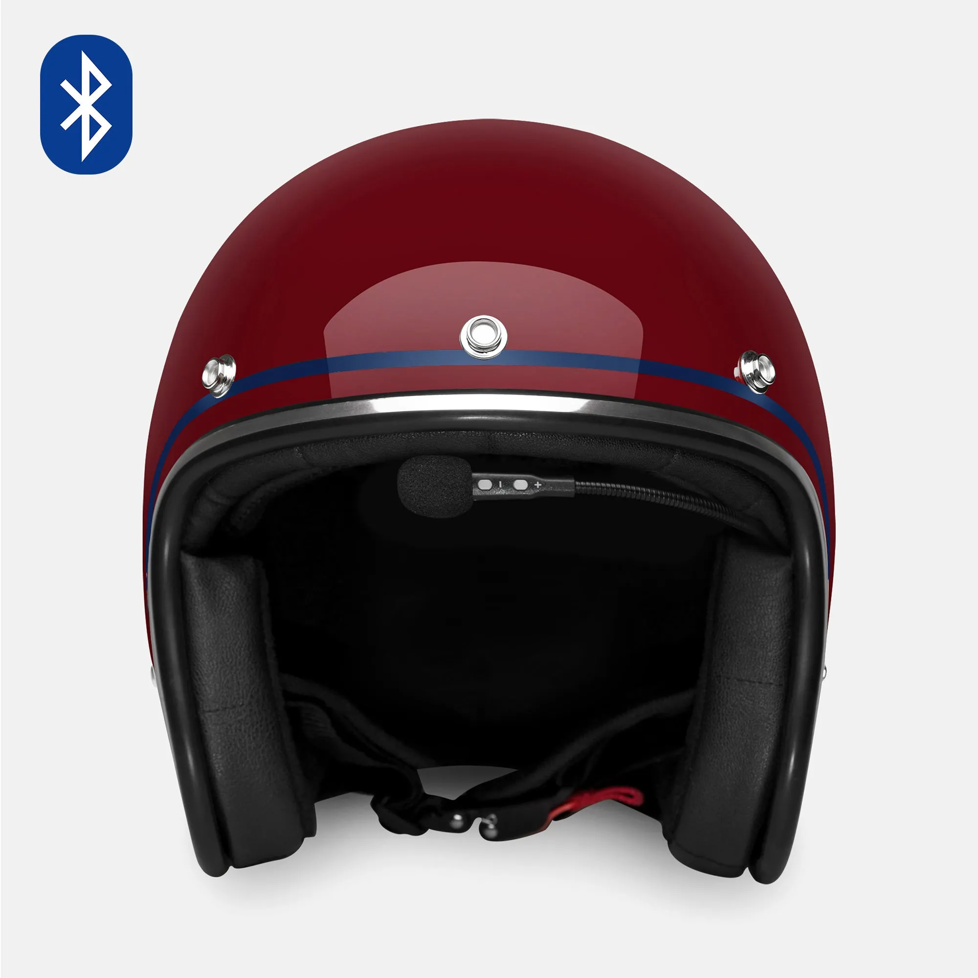 Zulu Azura Maroon Chrome Bluetooth