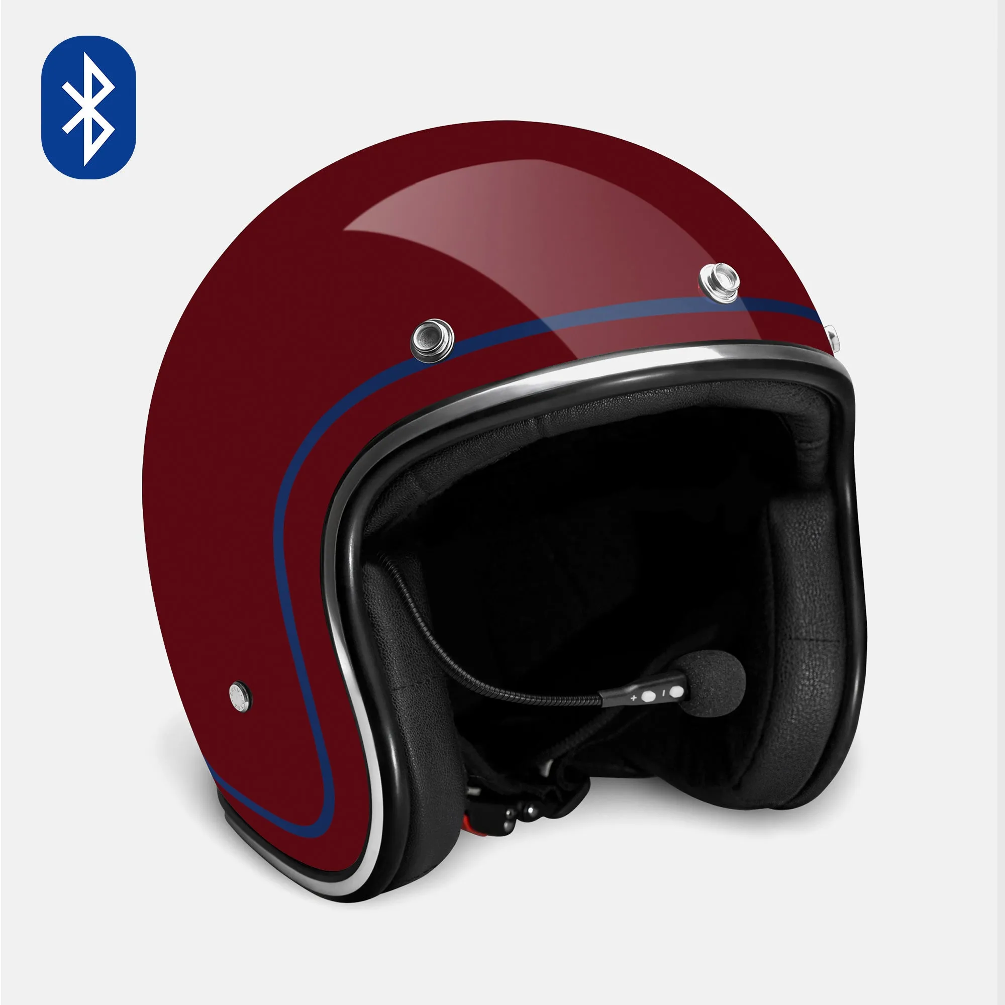 Zulu Azura Maroon Chrome Bluetooth