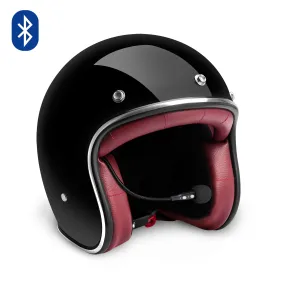 Zulu Osiris Black Maroon Chrome Bluetooth